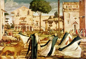 St. Jerome and Lion in the Monastery, 1501-09 (oil on canvas) St. Jerome and Lion in the Monastery, 1501-09 (oil on canvas)