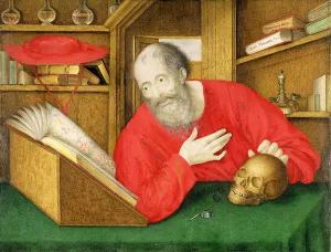 St. Jerome in his Study, 1650 (bodycolour and w/c on vellum) St. Jerome in his Study, 1650 (bodycolour and w/c on vellum)