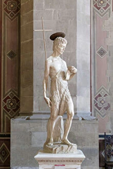 Shepherdess Collection: St John the Baptist, 15th century (marble)