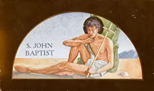 St. John the Baptist, 1929 (w / c with gold)