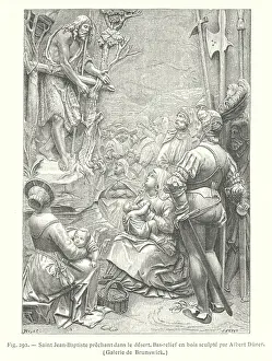 St John the Baptist preaching in the desert (engraving) St John the Baptist preaching in the desert (engraving)