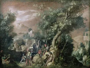 St. John the Baptist Preaching (oil on canvas) St. John the Baptist Preaching (oil on canvas)