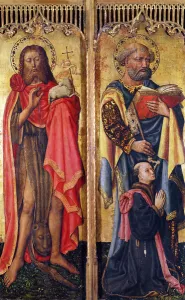 St. John the Baptist and St. Peter, from the Altarpiece of Pierre Rup, c St. John the Baptist and St. Peter, from the Altarpiece of Pierre Rup, c