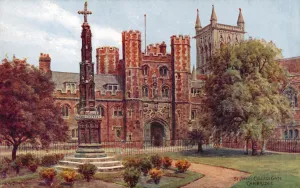 St John's College Gate, Cambridge (colour litho) St John's College Gate, Cambridge (colour litho)