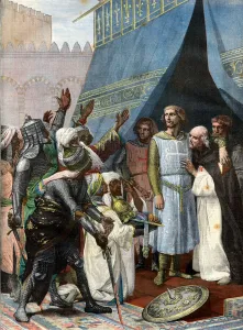 St. Louis in Jerusalem - engraving after Cabanel - Louis IX 9 dit Saint Louis St. Louis in Jerusalem - engraving after Cabanel - Louis IX 9 dit Saint Louis
