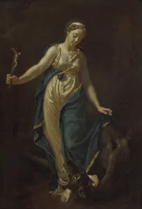 St. Margaret and the Dragon, 1714 (oil on panel) St. Margaret and the Dragon, 1714 (oil on panel)