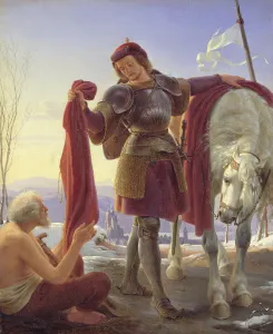 St. Martin and the Beggar, 1836 (oil on canvas) St. Martin and the Beggar, 1836 (oil on canvas)