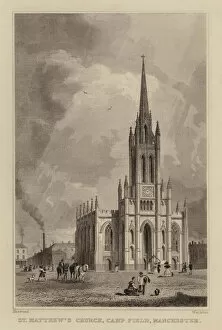Thomas (after) Allom Gallery: St Matthews Church, Camp Field, Manchester (engraving)