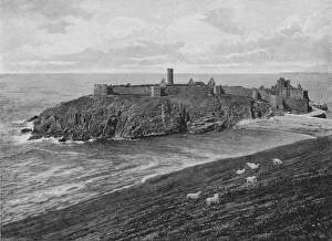 St Patrick's Island, Peel, Isle of Man (b/w photo) St Patrick's Island, Peel, Isle of Man (b/w photo)