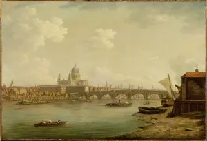 St. Pauls and Blackfriars Bridge, London, c.1770-2 (oil on canvas) St. Pauls and Blackfriars Bridge, London, c.1770-2 (oil on canvas)