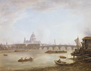 St Paul's and Blackfriars Bridge (oil on canvas) St Paul's and Blackfriars Bridge (oil on canvas)