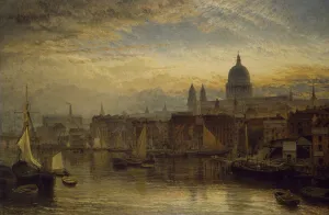 St. Paul's from the River Thames, 1877 (oil on canvas) St. Paul's from the River Thames, 1877 (oil on canvas)