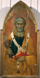 St. Peter, panel from a polyptych painted for the Convent of San Francesco de Colle Val St. Peter, panel from a polyptych painted for the Convent of San Francesco de Colle Val