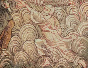St. Peter Saved from Drowning by Christ, detail of St. Peter (mosaic) St. Peter Saved from Drowning by Christ, detail of St. Peter (mosaic)