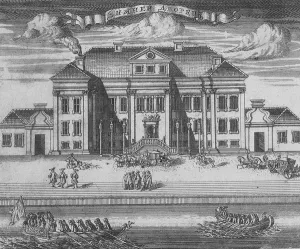 St. Petersburg. View of the Winter Palace of Peter I, 1716 (etching) St. Petersburg. View of the Winter Palace of Peter I, 1716 (etching)