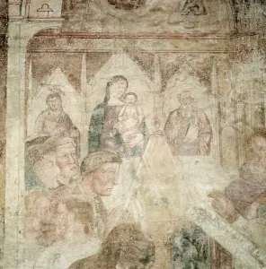 St. Ranieri Praying in the Temple (detail), mid 14th century (fresco) St. Ranieri Praying in the Temple (detail), mid 14th century (fresco)