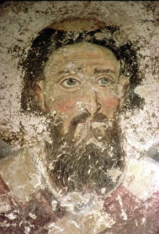 Balkan Peninsula Gallery: St. Sava (c.1174-1237) (fresco)