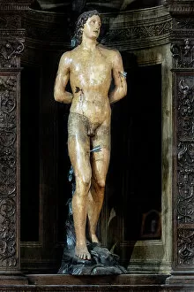 Roman Catholicism Gallery: St. Sebastian, statue (wood)