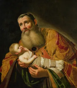 St. Simeon Presenting the Infant Christ in the Temple (oil on canvas) St. Simeon Presenting the Infant Christ in the Temple (oil on canvas)