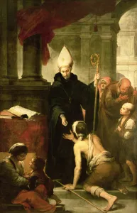 St. Thomas of Villanueva Distributing Alms, 1678 (oil on canvas) St. Thomas of Villanueva Distributing Alms, 1678 (oil on canvas)