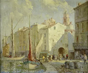 Tourist Destination Gallery: St. Tropez, (oil on canvas)