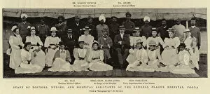 Poona Gallery: Staff of Doctors, Nurses, and Hospital Assistants at the General Plague Hospital