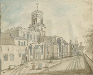Magazines Collection: Stafford - St. Marys Church: water colour painting, nd [c 1790] (painting)