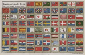 Boys Own Gallery: Standards and flags of all nations (colour litho)