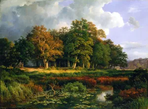 The Stangenmuhlengrund in Sachsenwald, 1852 (oil on canvas) The Stangenmuhlengrund in Sachsenwald, 1852 (oil on canvas)