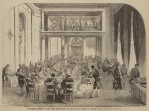 The State Banquet after the Christening of the Infant Prince at Berlin (engraving) The State Banquet after the Christening of the Infant Prince at Berlin (engraving)