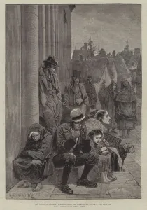 The State of Ireland, Scene Outside the Courthouse, Galway (engraving) The State of Ireland, Scene Outside the Courthouse, Galway (engraving)