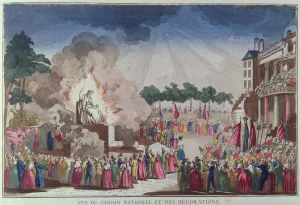 The Statue of Atheism being destroyed and replaced with the Statue of Wisdom at The Statue of Atheism being destroyed and replaced with the Statue of Wisdom at