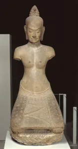 Statue of Jayarajadevi in the guise of the Buddhist deity Tara or Prajnaparamita Statue of Jayarajadevi in the guise of the Buddhist deity Tara or Prajnaparamita