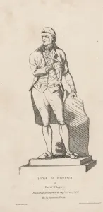 Statue of Jefferson, litho by David Michelin, 1840 (litho) Statue of Jefferson, litho by David Michelin, 1840 (litho)