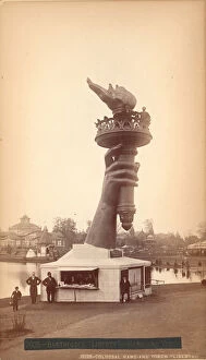 Statue of Liberty, arm and torch, Centennial International Exhibition, Philadelphia