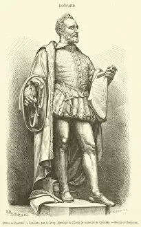 Le Magasin Pittoresque Gallery: Statue de Ronsard, a Vendome (engraving)