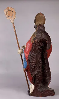 Only One Person Gallery: Statue. Saint-Augustine. Polychromed wood. 18th century