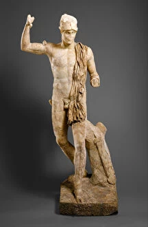 Statue of a Wounded Warrior, c.138-181 A.D. (marble)
