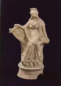Statuette of Erato seated, from Myrina, Turkey (stone) Statuette of Erato seated, from Myrina, Turkey (stone)