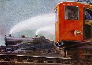 Female Drivers Gallery: Steam and electric locomotives on Britains railways (colour litho)