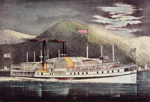 Steamer Drew, published by Nathaniel Currier (1813-88) and James Merritt Ives (1824-95) Steamer Drew, published by Nathaniel Currier (1813-88) and James Merritt Ives (1824-95)