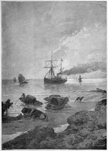 The steamship Vladivostok on the Yangtze River, part of the Tsarevichs Eastern The steamship Vladivostok on the Yangtze River, part of the Tsarevichs Eastern