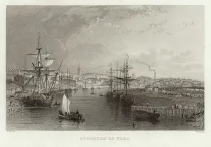 Stockton on Tees, Durham (engraving) Stockton on Tees, Durham (engraving)