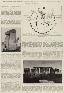 Stonehenge, the Balearic Islands, and Malta, Ancient Temples compared (b/w photo) Stonehenge, the Balearic Islands, and Malta, Ancient Temples compared (b/w photo)
