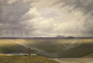 Stonehenge - A Showery Day (watercolour on paper) Stonehenge - A Showery Day (watercolour on paper)