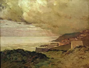 Jean-Charles Cazin Gallery: Storm, Enquihen, Pas-de-Calais, 1876 (oil on canvas)