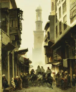 Street Scene in Damascus, 1861 (oil on canvas) Street Scene in Damascus, 1861 (oil on canvas)