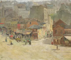 Street scene in Montmartre (oil on canvas) Street scene in Montmartre (oil on canvas)
