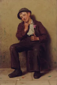 Third Class Gallery: Street Urchin (oil on canvas)