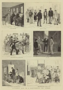 Students Life in a Continental Art School (engraving) Students Life in a Continental Art School (engraving)